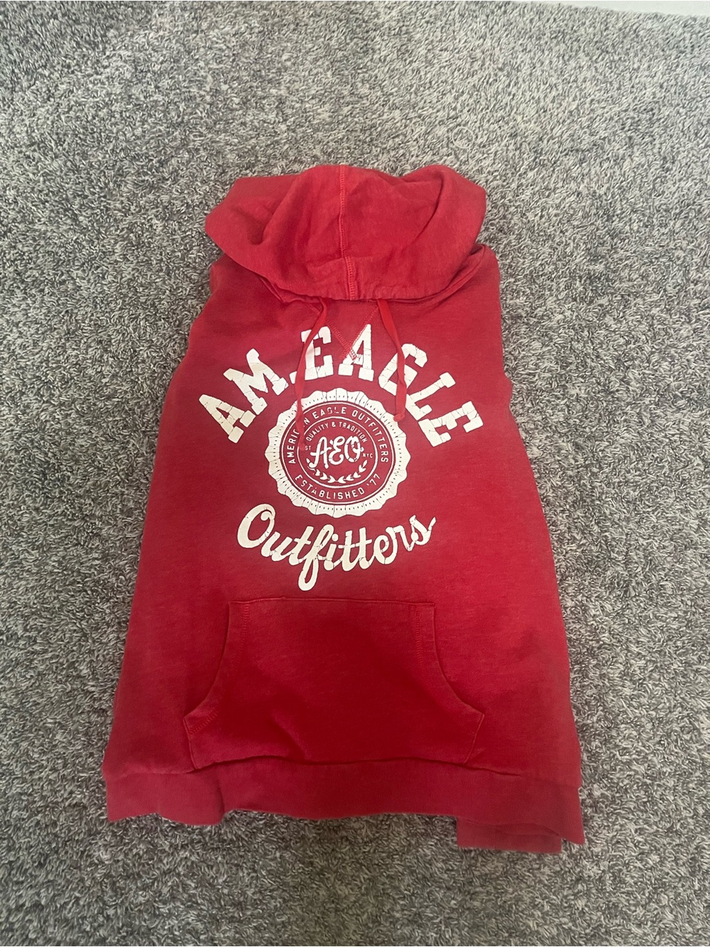 American Eagle Outfitters Red Kids Hoodie Vest
